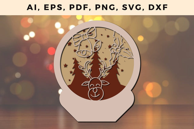 layer CHRISTMAS ORNAMENTS Craft File svg, Multilayer Laser Cut Files, SVG, 3D Designs SVG MD JOYNAL ABDIN 