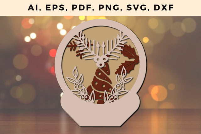 layer CHRISTMAS ORNAMENTS Craft File svg, Multilayer Laser Cut Files, SVG, 3D Designs SVG MD JOYNAL ABDIN 