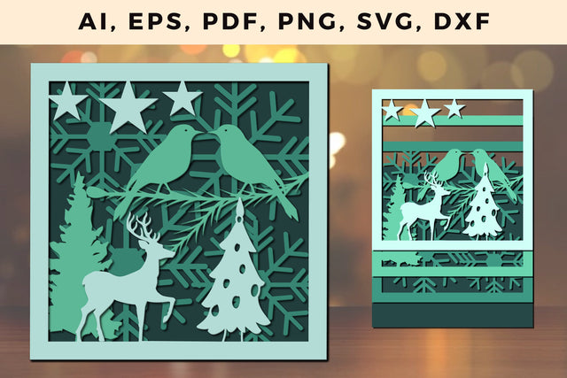 layer CHRISTMAS ORNAMENTS Craft File svg, Multilayer Laser Cut Files, SVG, 3D Designs SVG MD JOYNAL ABDIN 