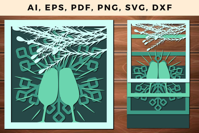 layer CHRISTMAS ORNAMENTS Craft File svg, Multilayer Laser Cut Files, SVG, 3D Designs SVG MD JOYNAL ABDIN 