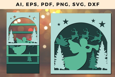 layer CHRISTMAS ORNAMENTS Craft File svg, Multilayer Laser Cut Files, SVG, 3D Designs SVG MD JOYNAL ABDIN 