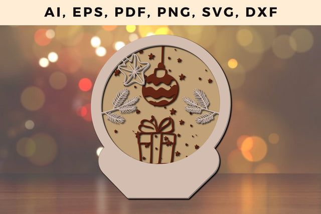 layer CHRISTMAS ORNAMENTS Craft File svg, Multilayer Laser Cut Files, SVG, 3D Designs SVG MD JOYNAL ABDIN 