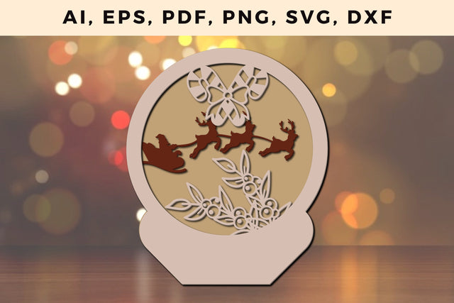 layer CHRISTMAS ORNAMENTS Craft File svg, Multilayer Laser Cut Files, SVG, 3D Designs SVG MD JOYNAL ABDIN 