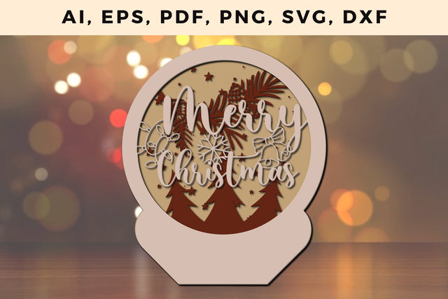 layer CHRISTMAS ORNAMENTS Craft File svg, Multilayer Laser Cut Files, SVG, 3D Designs SVG MD JOYNAL ABDIN 