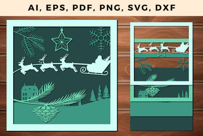 layer CHRISTMAS ORNAMENTS Craft File svg, Multilayer Laser Cut Files, SVG, 3D Designs SVG MD JOYNAL ABDIN 