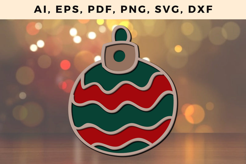 layer CHRISTMAS ORNAMENTS Craft File svg, Multilayer Laser Cut Files, SVG, 3D Designs SVG MD JOYNAL ABDIN 