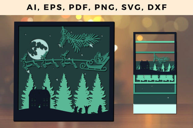 layer CHRISTMAS ORNAMENTS Craft File svg, Multilayer Laser Cut Files, SVG, 3D Designs SVG MD JOYNAL ABDIN 