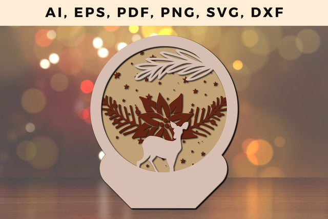 layer CHRISTMAS ORNAMENTS Craft File svg, Multilayer Laser Cut Files, SVG, 3D Designs SVG MD JOYNAL ABDIN 