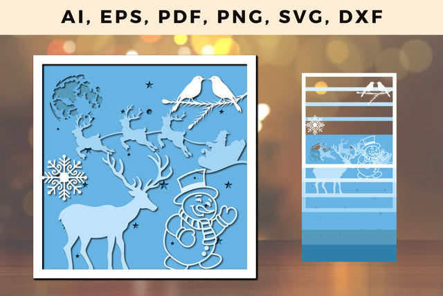 layer CHRISTMAS ORNAMENTS Craft File svg, Multilayer Laser Cut Files, SVG, 3D Designs SVG MD JOYNAL ABDIN 