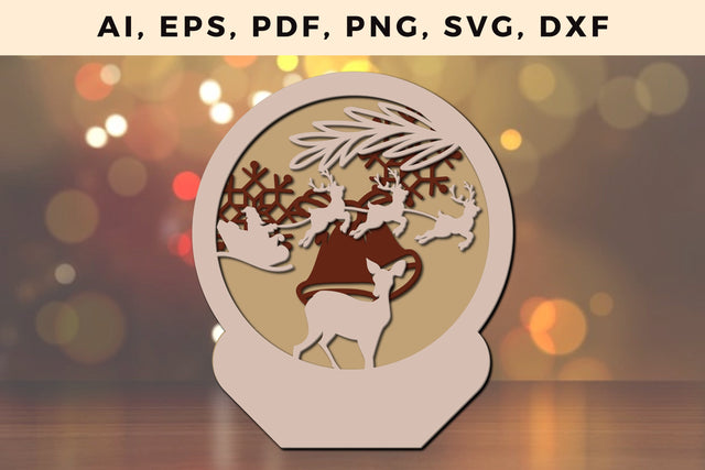 layer CHRISTMAS ORNAMENTS Craft File svg, Multilayer Laser Cut Files, SVG, 3D Designs SVG MD JOYNAL ABDIN 