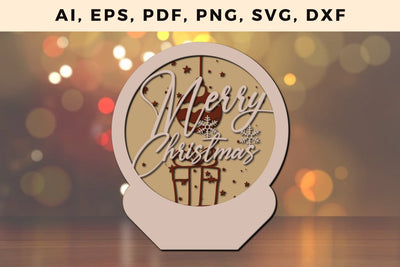 layer CHRISTMAS ORNAMENTS Craft File svg, Multilayer Laser Cut Files, SVG, 3D Designs SVG MD JOYNAL ABDIN 