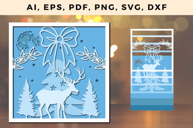 layer CHRISTMAS ORNAMENTS Craft File svg, Multilayer Laser Cut Files, SVG, 3D Designs SVG MD JOYNAL ABDIN 