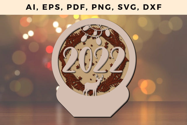 layer CHRISTMAS ORNAMENTS Craft File svg, Multilayer Laser Cut Files, SVG, 3D Designs SVG MD JOYNAL ABDIN 