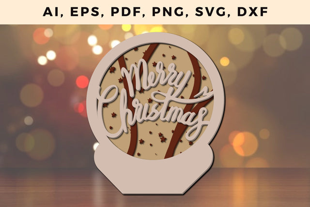 layer CHRISTMAS ORNAMENTS Craft File svg, Multilayer Laser Cut Files, SVG, 3D Designs SVG MD JOYNAL ABDIN 