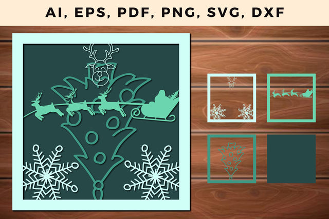 layer CHRISTMAS ORNAMENTS Craft File svg, Multilayer Laser Cut Files, SVG, 3D Designs SVG MD JOYNAL ABDIN 