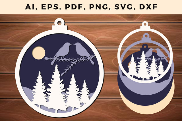 layer CHRISTMAS ORNAMENTS Craft File svg, Multilayer Laser Cut Files, SVG, 3D Designs SVG MD JOYNAL ABDIN 