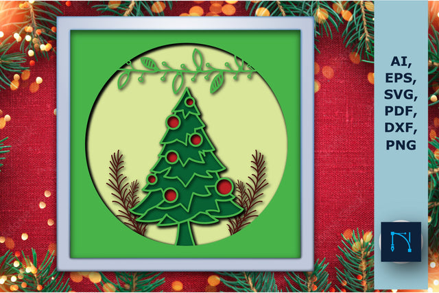 layer Christmas shadow box SVG bundle SVG MD JOYNAL ABDIN 
