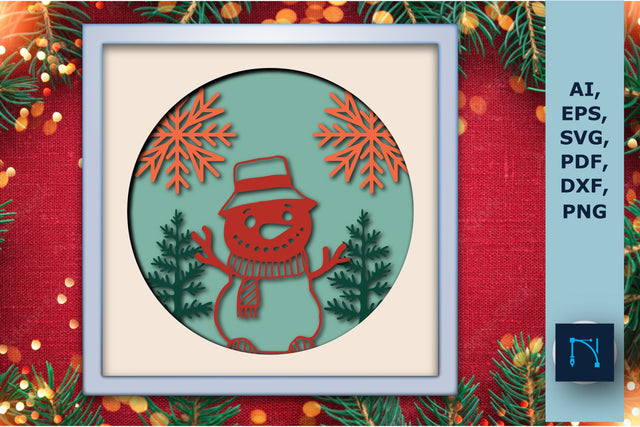 layer Christmas shadow box SVG bundle SVG MD JOYNAL ABDIN 