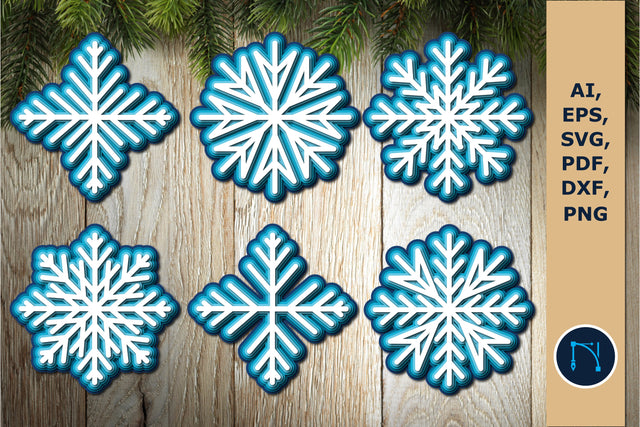 layer Christmas snowflake SVG bundle SVG MD JOYNAL ABDIN 