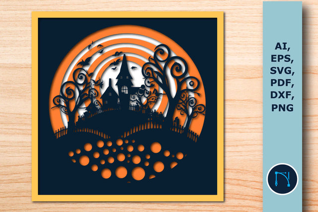 Layer Cut Spooky Halloween Decor SVG MD JOYNAL ABDIN 