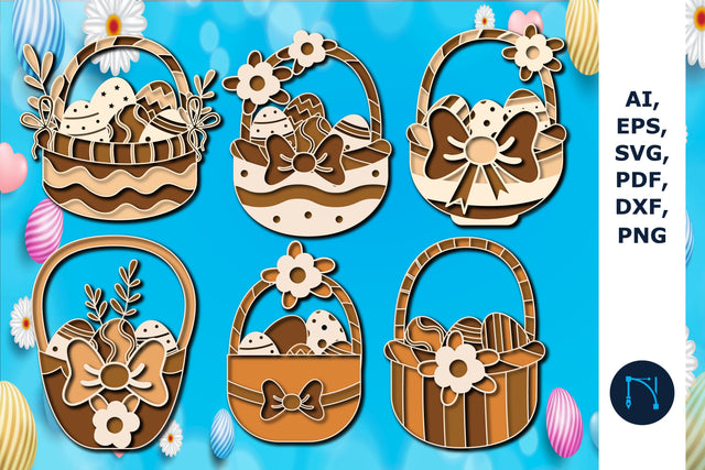layer EASTER BASKET Laser Cut SVG bundle SVG MD JOYNAL ABDIN 