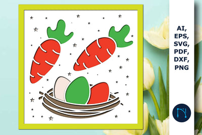 Layer Easter day Shadow Box SVG cut file SVG MD JOYNAL ABDIN 