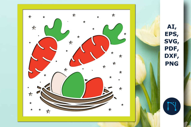 Layer Easter day Shadow Box SVG cut file SVG MD JOYNAL ABDIN 