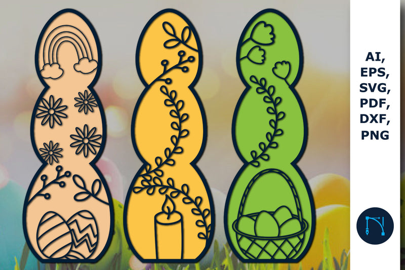 layer Easter egg decor SVG bundle - So Fontsy
