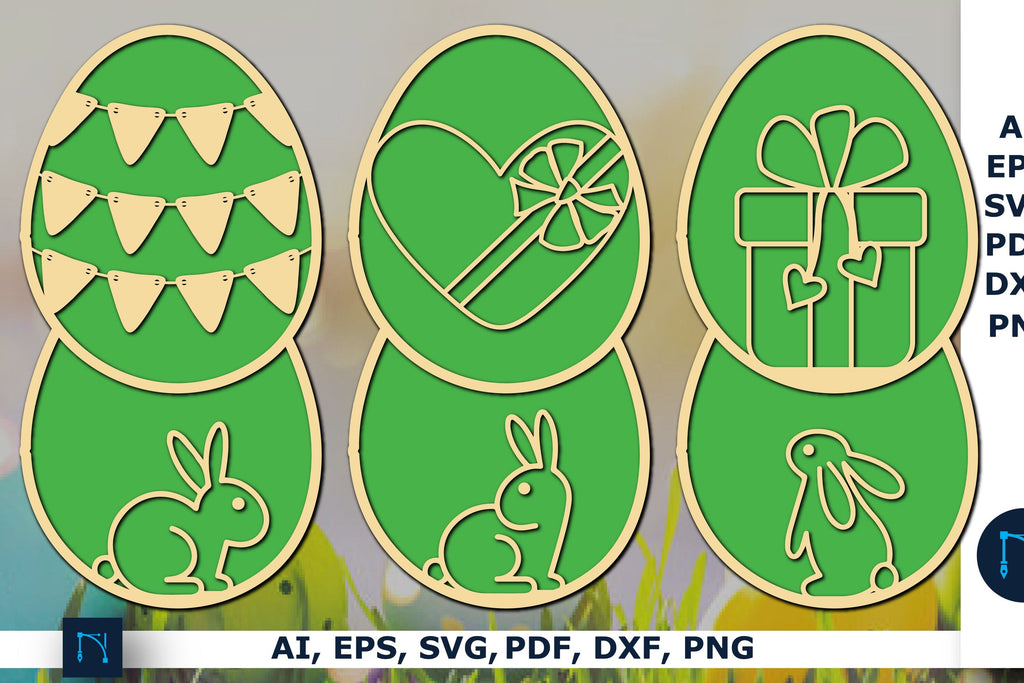 layer Easter egg decor SVG bundle - So Fontsy