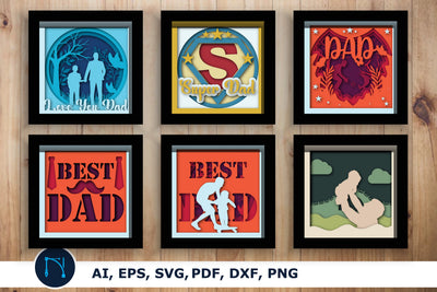 layer father day shadow box SVG Bundle SVG MD JOYNAL ABDIN 