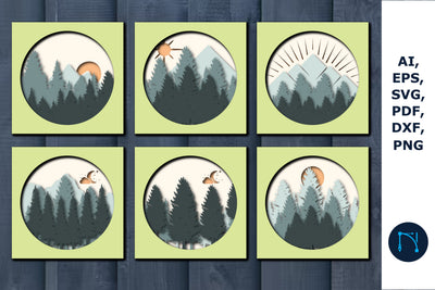 layer forest SVG Cricut Bundle SVG SVG MD JOYNAL ABDIN 