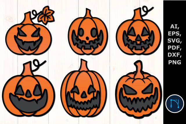 layer Halloween Pumpkin Face SVG bundle SVG MD JOYNAL ABDIN 