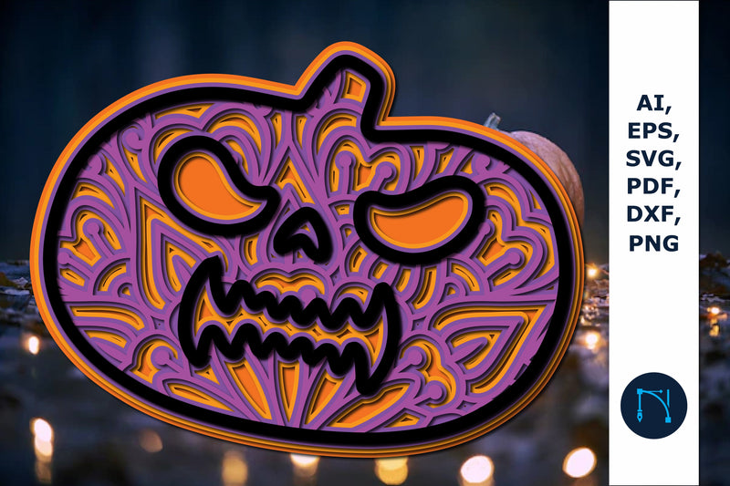 layer Halloween pumpkin svg cut file SVG MD JOYNAL ABDIN 