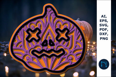 layer Halloween pumpkin svg cut file SVG MD JOYNAL ABDIN 