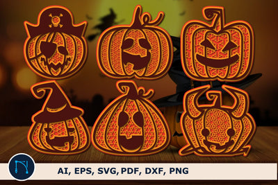 layer Halloween pumpkins SVG bundle SVG MD JOYNAL ABDIN 