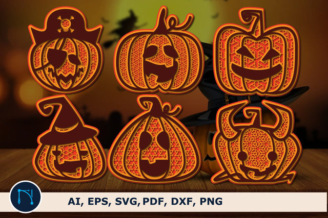 layer Halloween pumpkins SVG bundle SVG MD JOYNAL ABDIN 