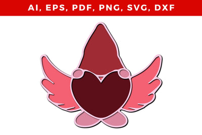 layer love with gnome svg craft cut file SVG MD JOYNAL ABDIN 