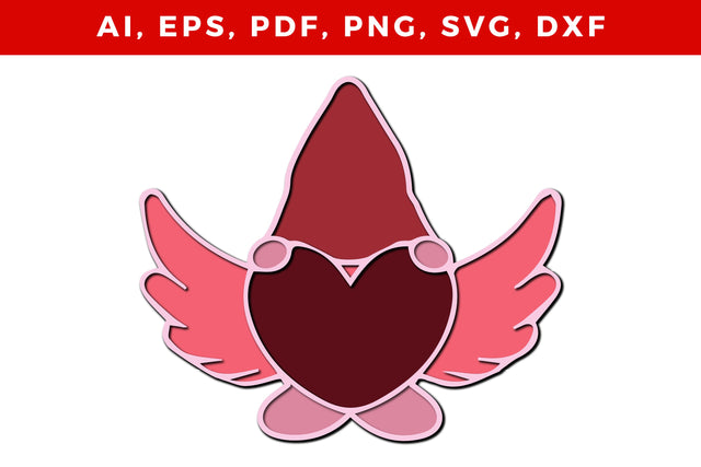 layer love with gnome svg craft cut file SVG MD JOYNAL ABDIN 