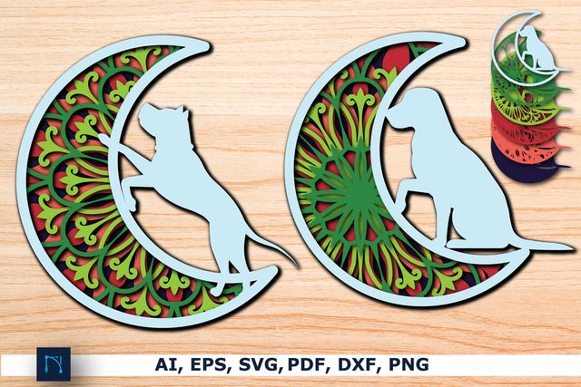 layer Mandala Moon and Dog SVG bundle SVG MD JOYNAL ABDIN 