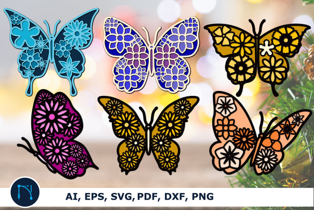 Layer paper cut Butterfly SVG bundle SVG MD JOYNAL ABDIN 