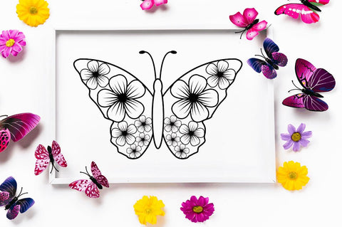 Layer Paper Cut Butterfly SVG Bundle SVG Regulrcrative 
