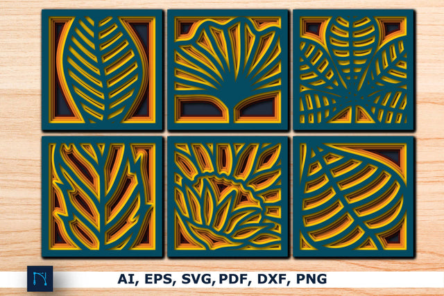 Layer Paper cut Floral Shadowbox SVG SVG MD JOYNAL ABDIN 