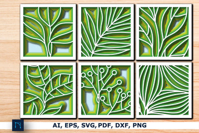 Layer Paper cut Floral Shadowbox SVG SVG MD JOYNAL ABDIN 