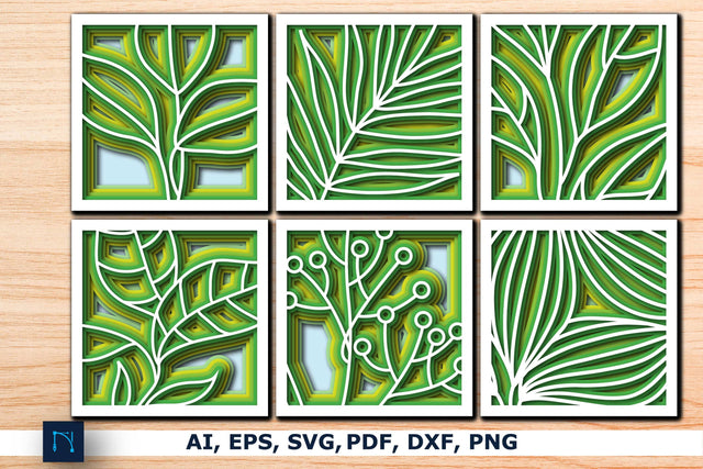 Layer Paper cut Floral Shadowbox SVG SVG MD JOYNAL ABDIN 