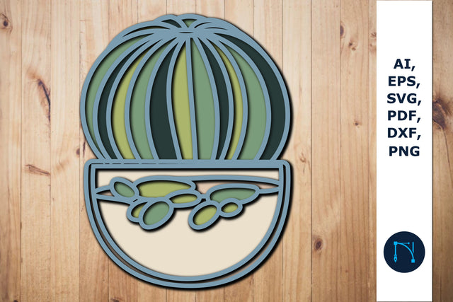 layer paper cut Succulents svg cut file SVG MD JOYNAL ABDIN 