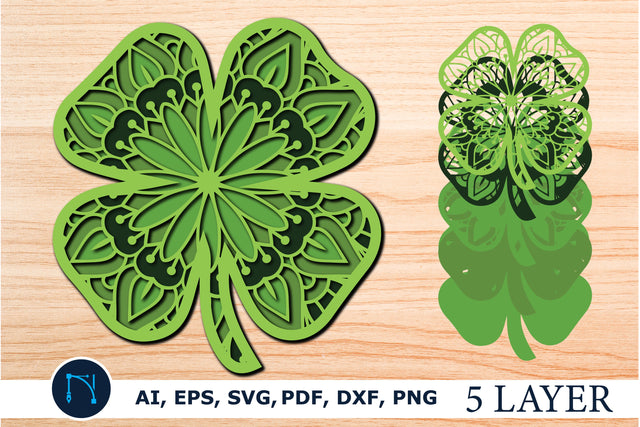 layer st Patrick’s day leaf mandala SVG SVG MD JOYNAL ABDIN 