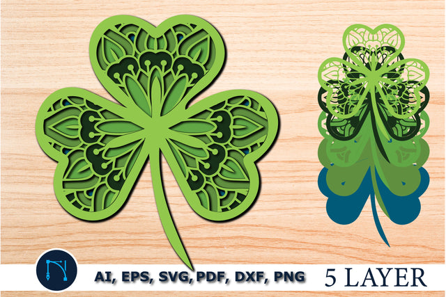 layer st Patrick’s day leaf mandala SVG SVG MD JOYNAL ABDIN 
