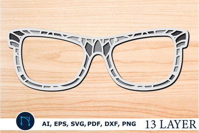 layer st Patrick’s day sunglass mandala SVG SVG MD JOYNAL ABDIN 