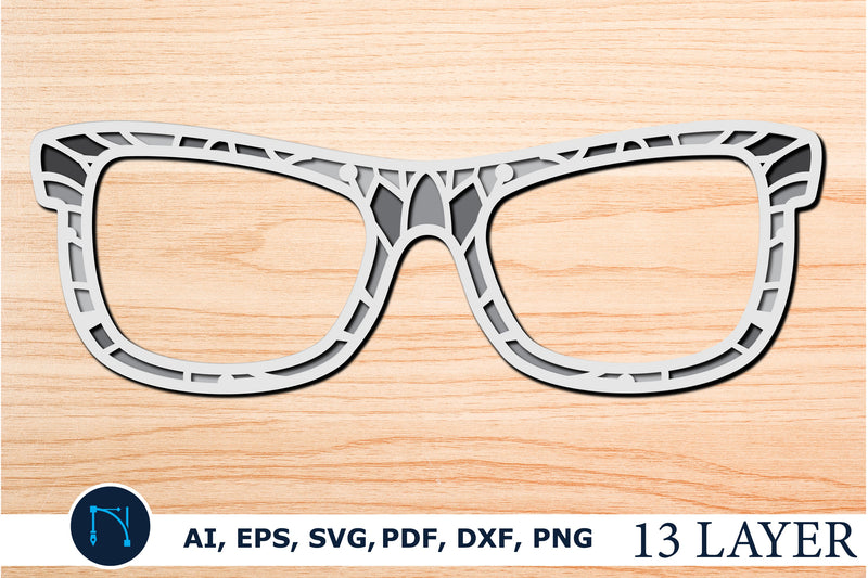 layer st Patrick’s day sunglass mandala SVG SVG MD JOYNAL ABDIN 