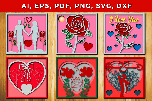 Layer valentine Design 3d SVG bundle SVG MD JOYNAL ABDIN 